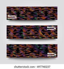 Set of banner templates with abstract background. Eps10 Vector illustration