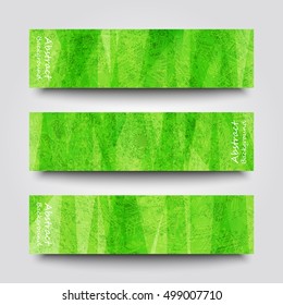 Set of banner templates with abstract background. Eps10 Vector illustration