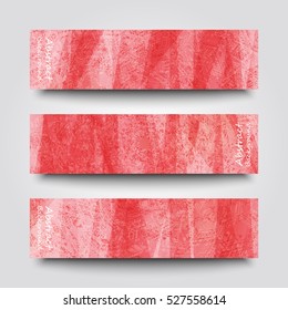 Set of banner templates with abstract background. Eps10 Vector illustration