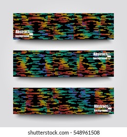 Set of banner templates with abstract background. Eps10 Vector illustration