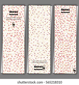 Set of banner templates with abstract background. Eps10 Vector illustration