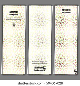 Set of banner templates with abstract background. Eps10 Vector illustration
