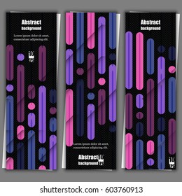 Set of banner templates with abstract background. Eps10 Vector illustration