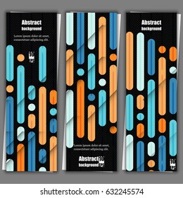 Set of banner templates with abstract background. Eps10 Vector illustration