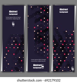 Set of banner templates with abstract background. Eps10 Vector illustration
