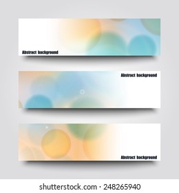 Set of banner templates with abstract background.Eps10 Vector illustration
