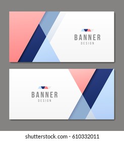 Conjunto de plantillas de banner. Diseño abstracto moderno y luminoso.
