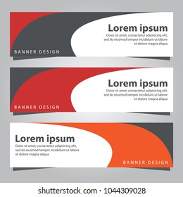 Set of banner templates. Business banner template
