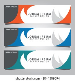 Set of banner templates. Business banner template