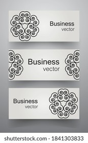 Conjunto de plantillas de banner. Diseño moderno y abstracto de ilustración vectorial.