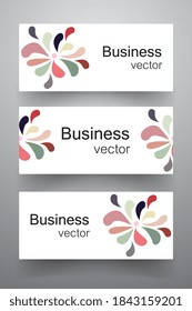 Conjunto de plantillas de banner. Diseño moderno y abstracto de ilustración vectorial.