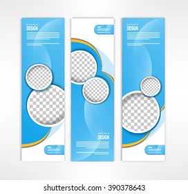 Set of banner templates. modern abstract vector design.