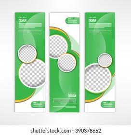 Set of banner templates. modern abstract vector design.