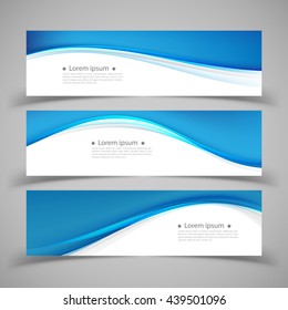 Set of banner templates. modern abstract design.