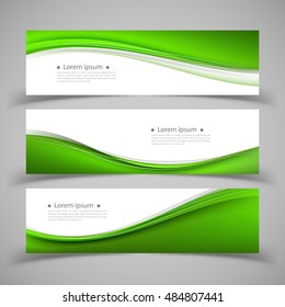 Set of banner templates. modern abstract design.