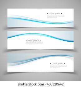 Set of banner templates. modern abstract design.