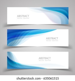 Set of banner templates.  Modern abstract Vector Illustration design.