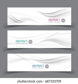 Set of banner templates.  Modern abstract Vector Illustration design.