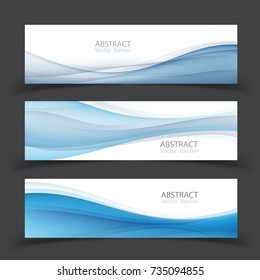 Set of banner templates.  Modern abstract Vector Illustration design.
