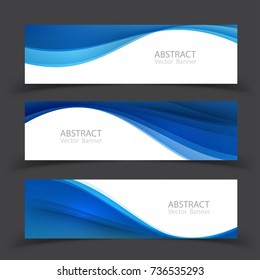 Set of banner templates.  Modern abstract Vector Illustration design.