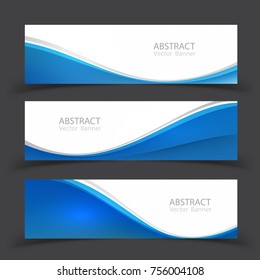 Set of banner templates.  Modern abstract Vector Illustration design.