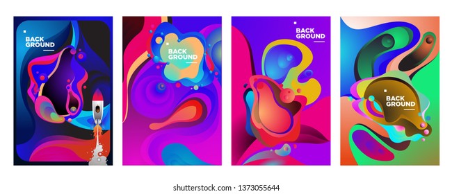 set of banner templates. universe. space. space trip. design. vector illustration.