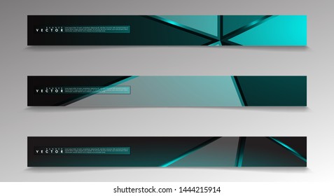 Set banner vector with hexagon gold color and black background. suitable for any background. cover design in EPS 10. space for text
