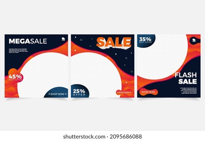 set banner vector sale social media promotion product fashion electronic and more
