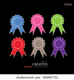 set of banner.ribbon.vector illustration 
