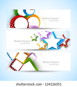 Set of banners