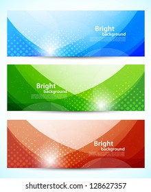 Set of banners