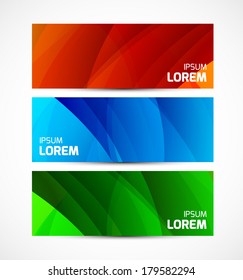 Set of banners