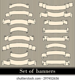 Set of banners