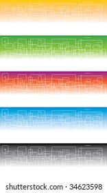 Set of banners