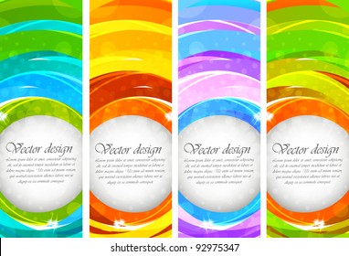Set of banners