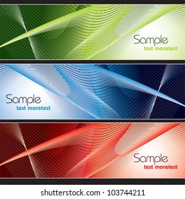 Set of Banners. Abstract Background.