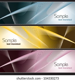 Set of Banners. Abstract Background.