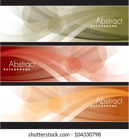 Set of Banners. Abstract Background.