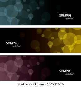 Set of Banners. Abstract Background.