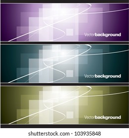 Set of Banners. Abstract Background. Eps10 Format.
