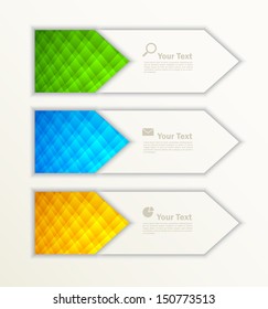 Set of banners. Abstract illustration