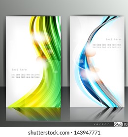 Set of banners with abstract lines