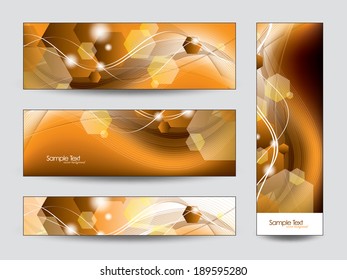 Set of Banners. Abstract Vector Backgrounds.