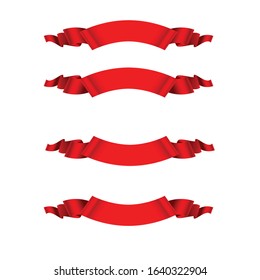 Set of banners for all festivals in red Vector template White background