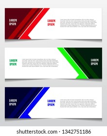 Set banners background template. Abstract design modern for use web and advertising