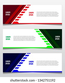 Set banners background template. Abstract design modern for use web and advertising