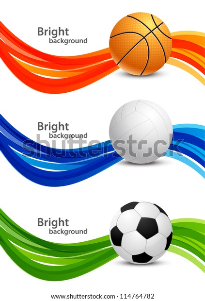 Set Banners Balls Stock Vector (Royalty Free) 114764782 | Shutterstock