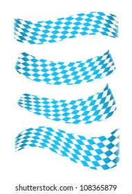 Set of banners in bavarian colors