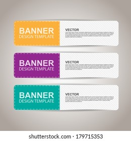 Set of banners, bookmarks, stickers, labels, tags