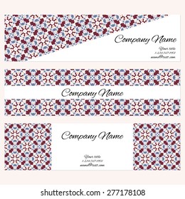 Set of banners for business. Abstract background. Vector elements